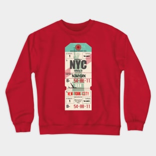 New York luggage tag Crewneck Sweatshirt